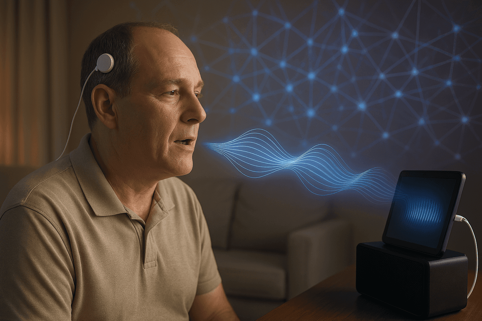 Mozkový implantát promění životy: Jak umělá inteligence obnovuje řeč po mrtvici