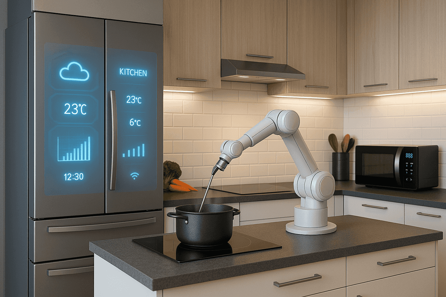Kuchyně budoucnosti: Jak inteligentní spotřebiče mění způsob vaření v roce 2025