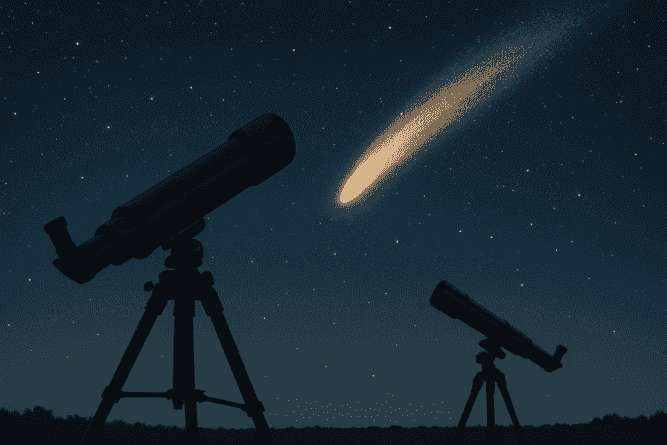 Kometka C/2025 F2 (SWAN): Jak se tento nečekaný návštěvník promění v noční obloze