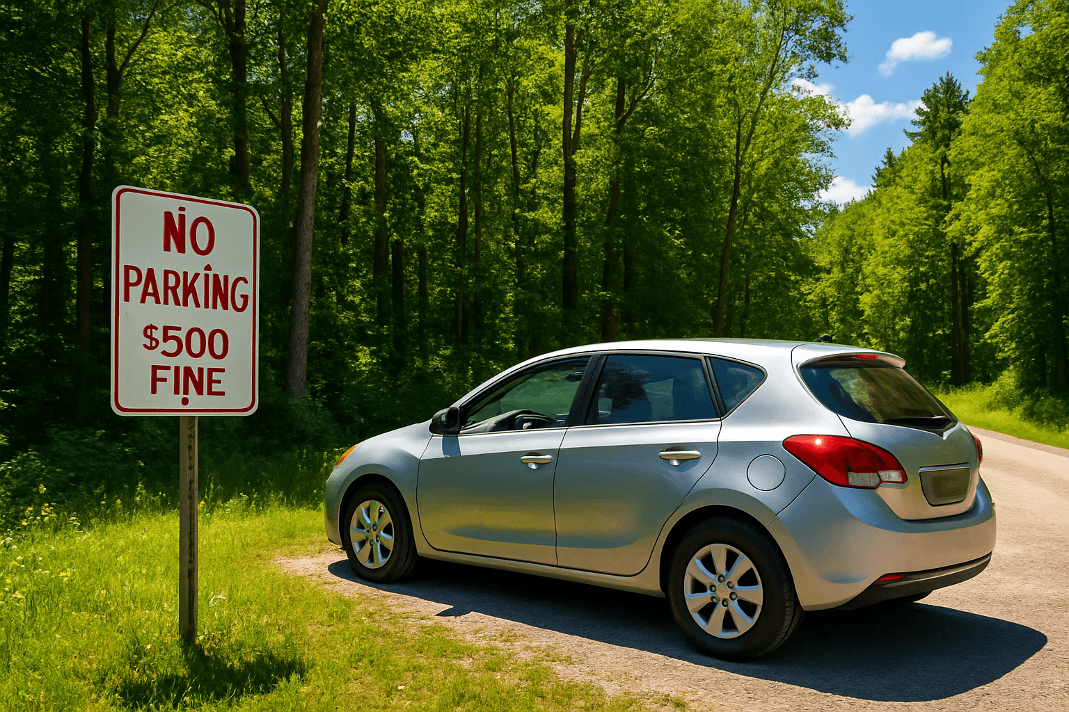 Dávejte pozor na parkování u lesa: Mohou vás čekat vysoké pokuty