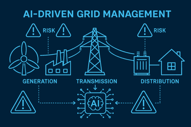 Umělá inteligence ohrožuje globální energetickou infrastrukturu: Jak AI ovlivňuje stabilitu sítí?