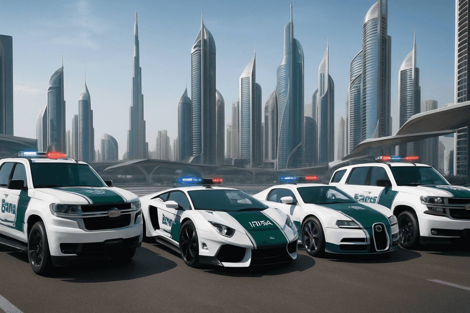 Nečekaná realita: Nahlédněte do světa luxusních policejních vozů v Dubaji