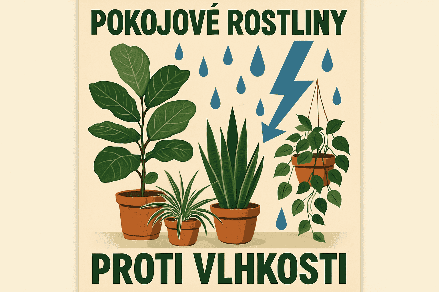Pokojové rostliny jako záchranná síla proti vlhkosti!