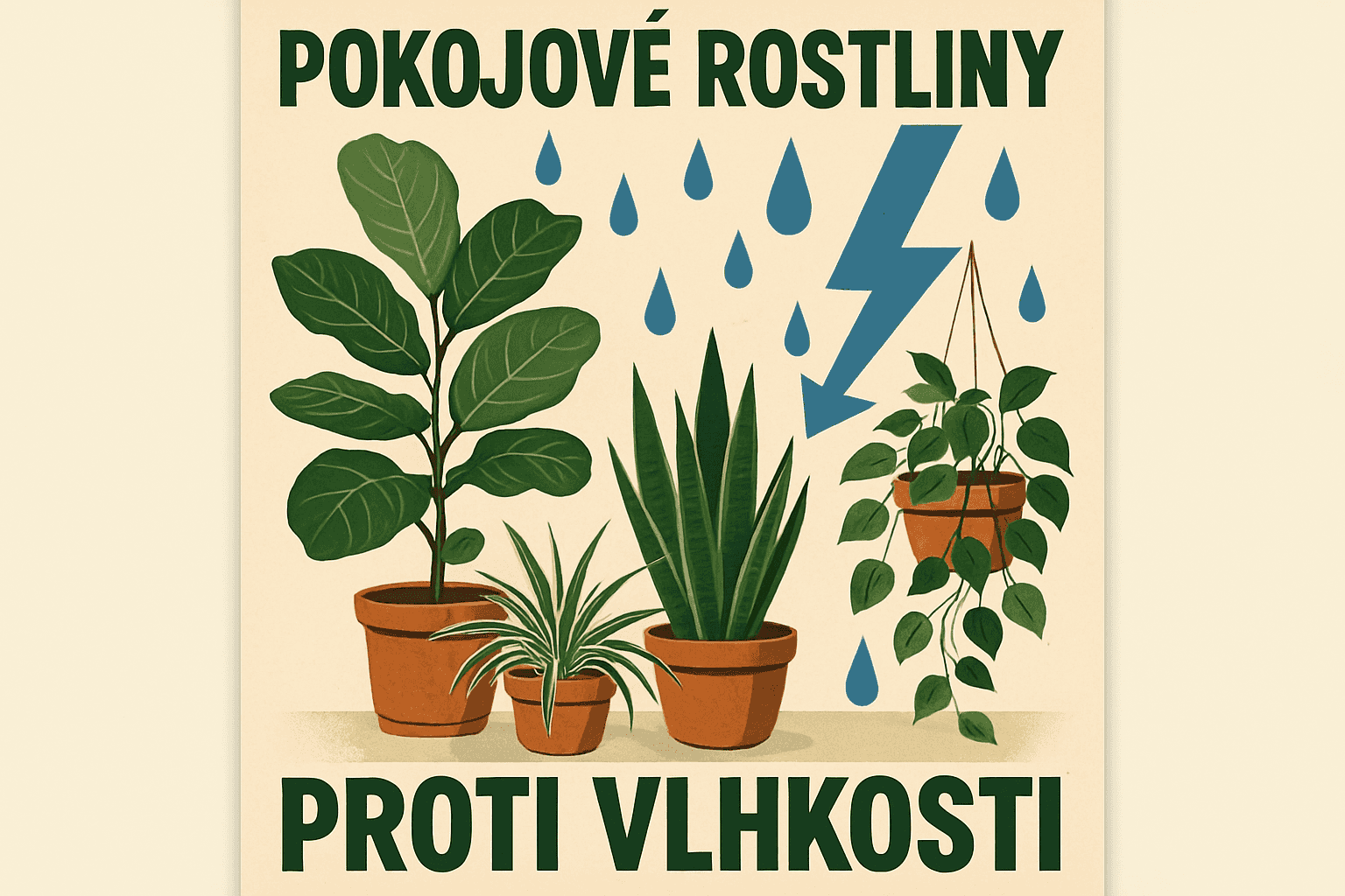 Pokojové rostliny jako záchranná síla proti vlhkosti!