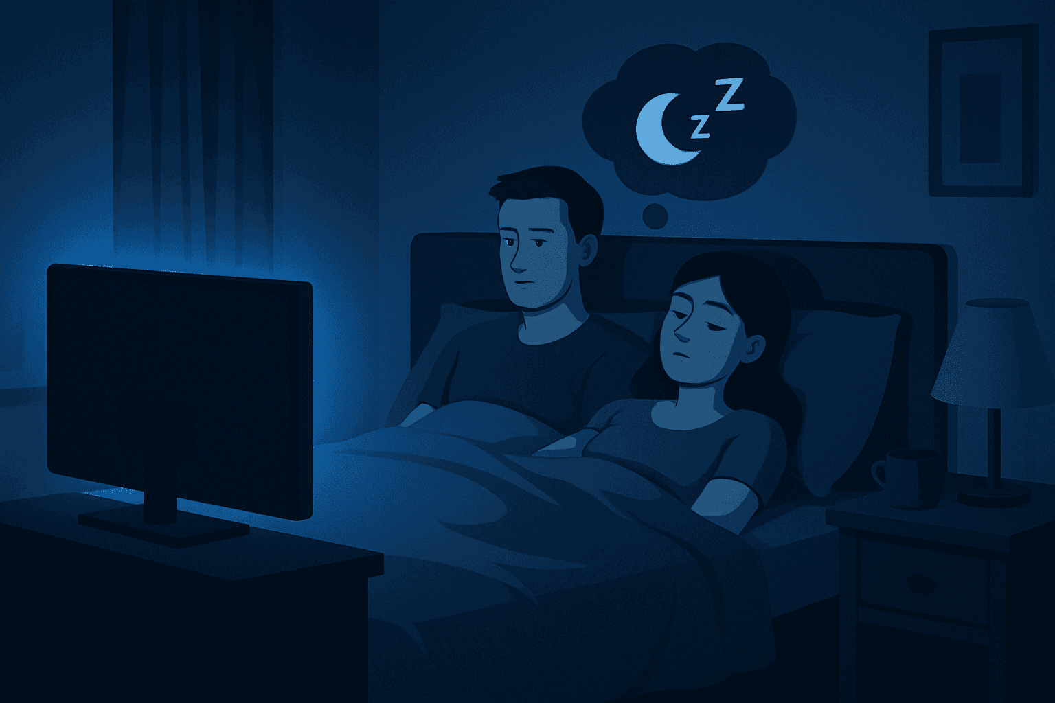 Televize v ložnici: Jak odpolední zábava ovlivňuje kvalitu nočního spánku